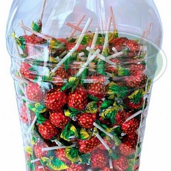 金大有草莓風味棒棒糖(240支/罐)