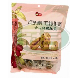 日日旺去皮無核紅棗-全素