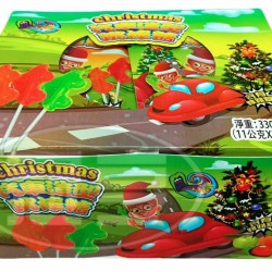 日日旺聖誕節汽車造型跳棒糖(11g*30入/盒)