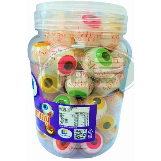 敬洋DAI LONG眼球造型夾心軟糖(10g*60入/罐)