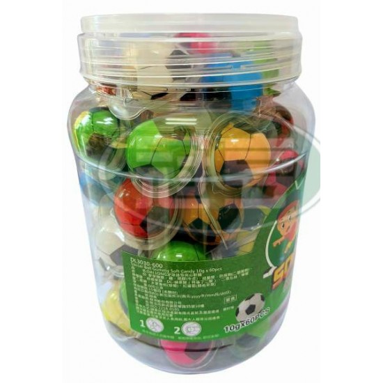 敬洋DAI LONG足球造型夾心軟糖(10g*60入/罐)-葷