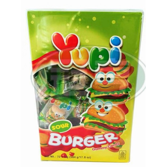 慧鴻呦皮酸漢堡造型QQ糖(盒)