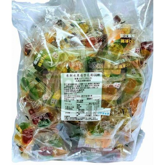 來新水果造型花園QQ糖-含牛明膠