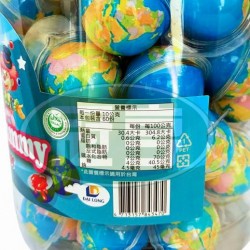 敬洋DAI LONG地球造型夾心軟糖(10g*60入/罐)