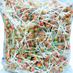 新巧風迷你七彩水果風味棒棒糖