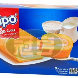 星禾TIPO瑞士捲-牛奶味(20g*9包/盒)