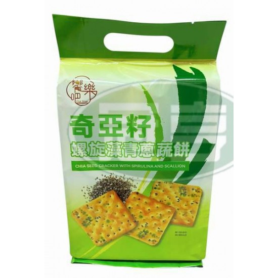 堡晟奇亞籽螺旋藻青蔥蔬餅(包)