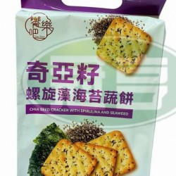 堡晟奇亞籽螺旋藻海苔蔬餅(包)