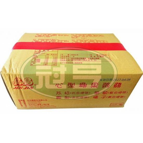晶晶心型椰果蒟蒻果凍（荔枝口味）-素