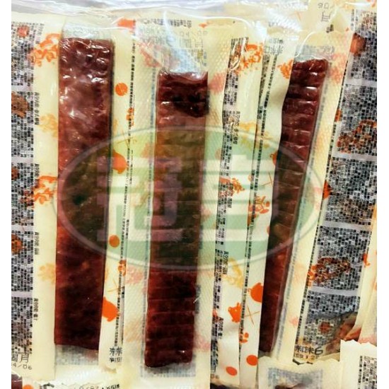 蕗瑩春真空寬版肉乾(蒜味)-葷 (冬天常溫保存，天氣炎熱時建議冷藏保存 )