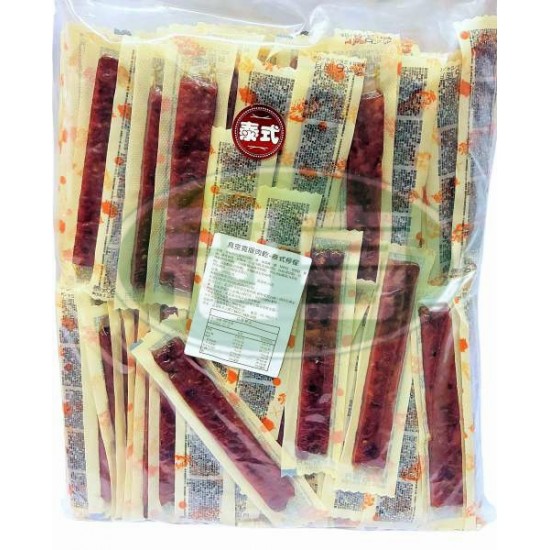 蕗瑩春真空寬版肉乾(泰式檸檬)-葷 (冬天常溫保存，天氣炎熱時建議冷藏保存 )